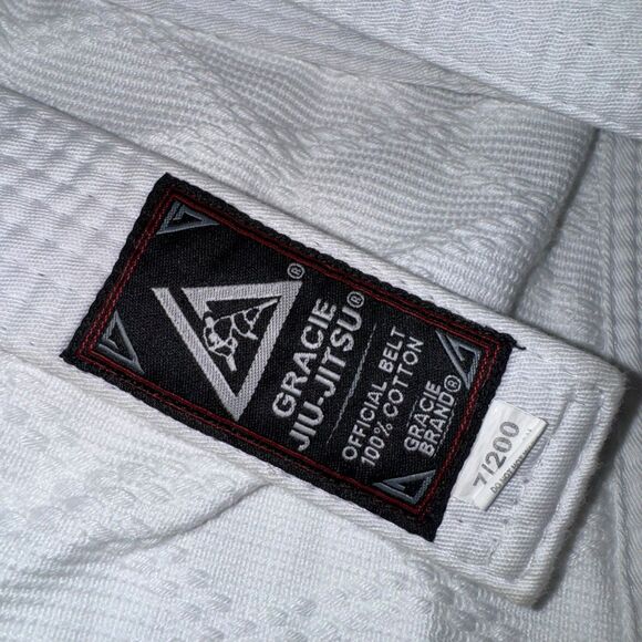 Gracie Jiu-Jitsu Classic Gi Size 7/200 White Kimono With Belt - Picture 8 of 12